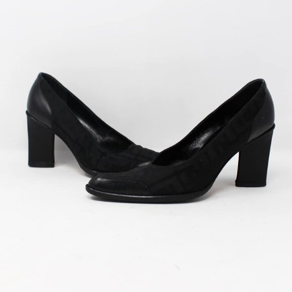 Fendi #50534 Canvas Zucca PumpsSize 6